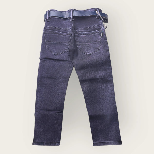 Dark blue Denim Jeans for Boys with Belt – Classic & Comfortable Kids Jeans | MetroVibe