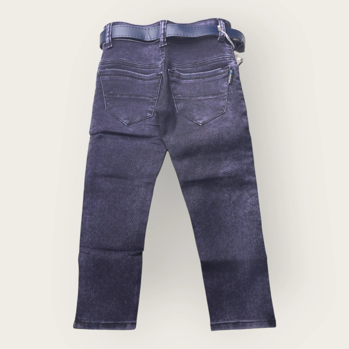 Dark blue Denim Jeans for Boys with Belt – Classic & Comfortable Kids Jeans | MetroVibe - image 2