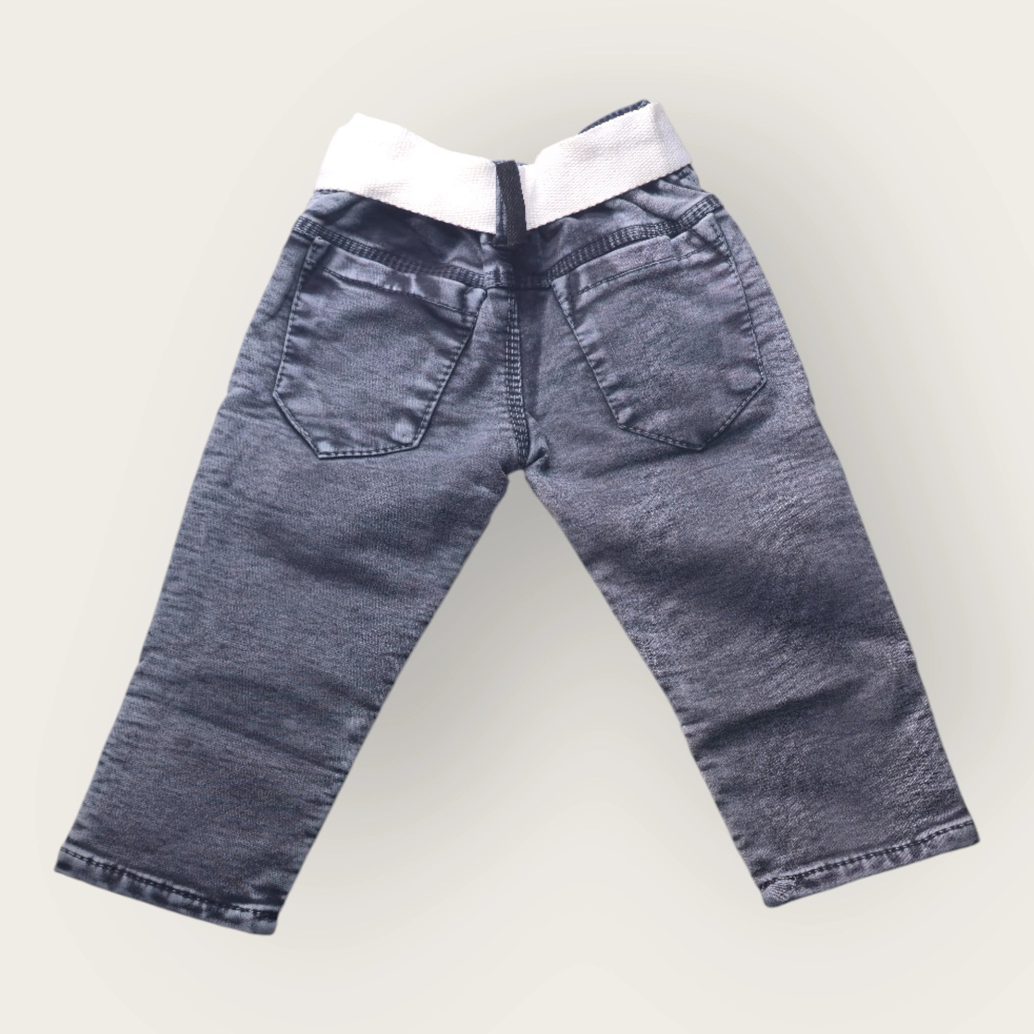 Boys Black Graphic Jogger Jeans – Trendy Adventure Style Trousers