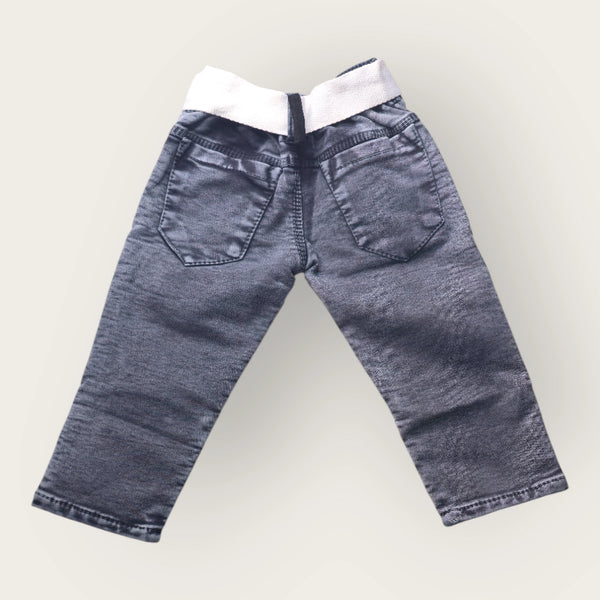 Boys Black Graphic Jogger Jeans – Trendy Adventure Style Trousers