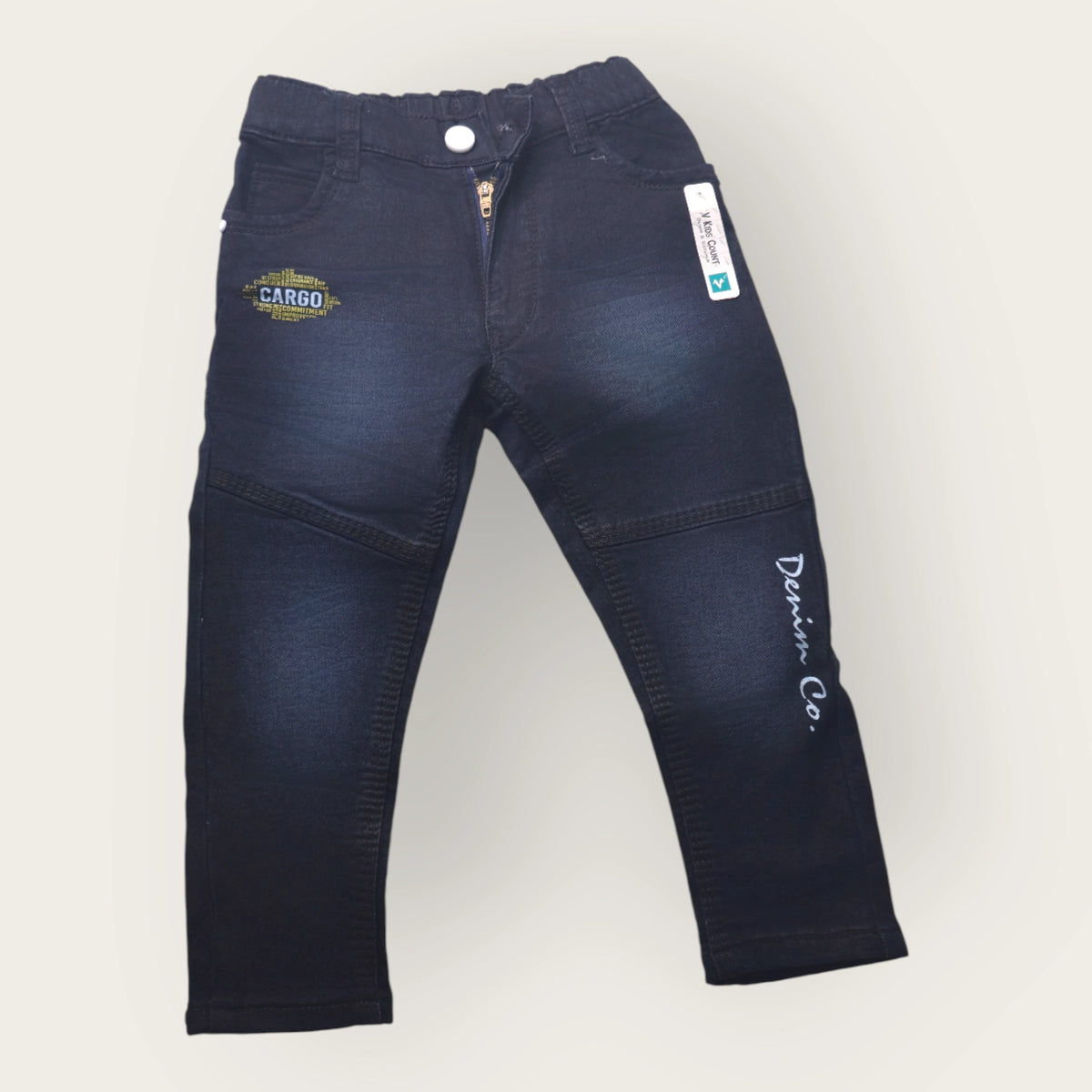 Boys Denim Jeans – Stylish Cargo Fit Kids Jeans by Denim Co. - image 2