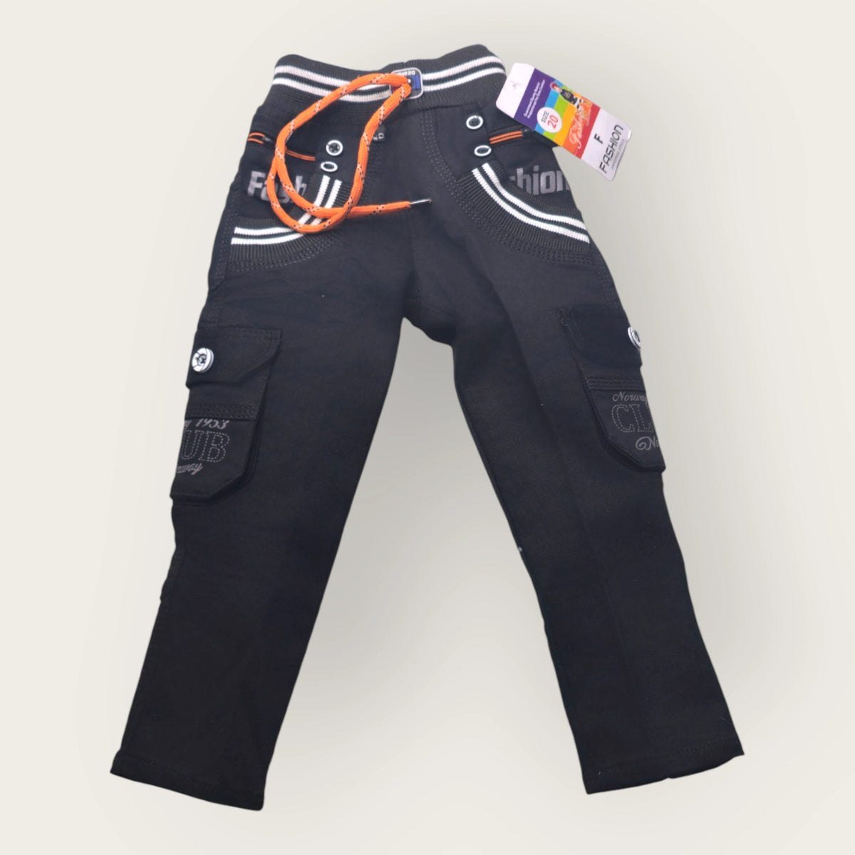 Boys Black Jogger Jeans – Stylish Cargo Pocket Kids Pants - image 2