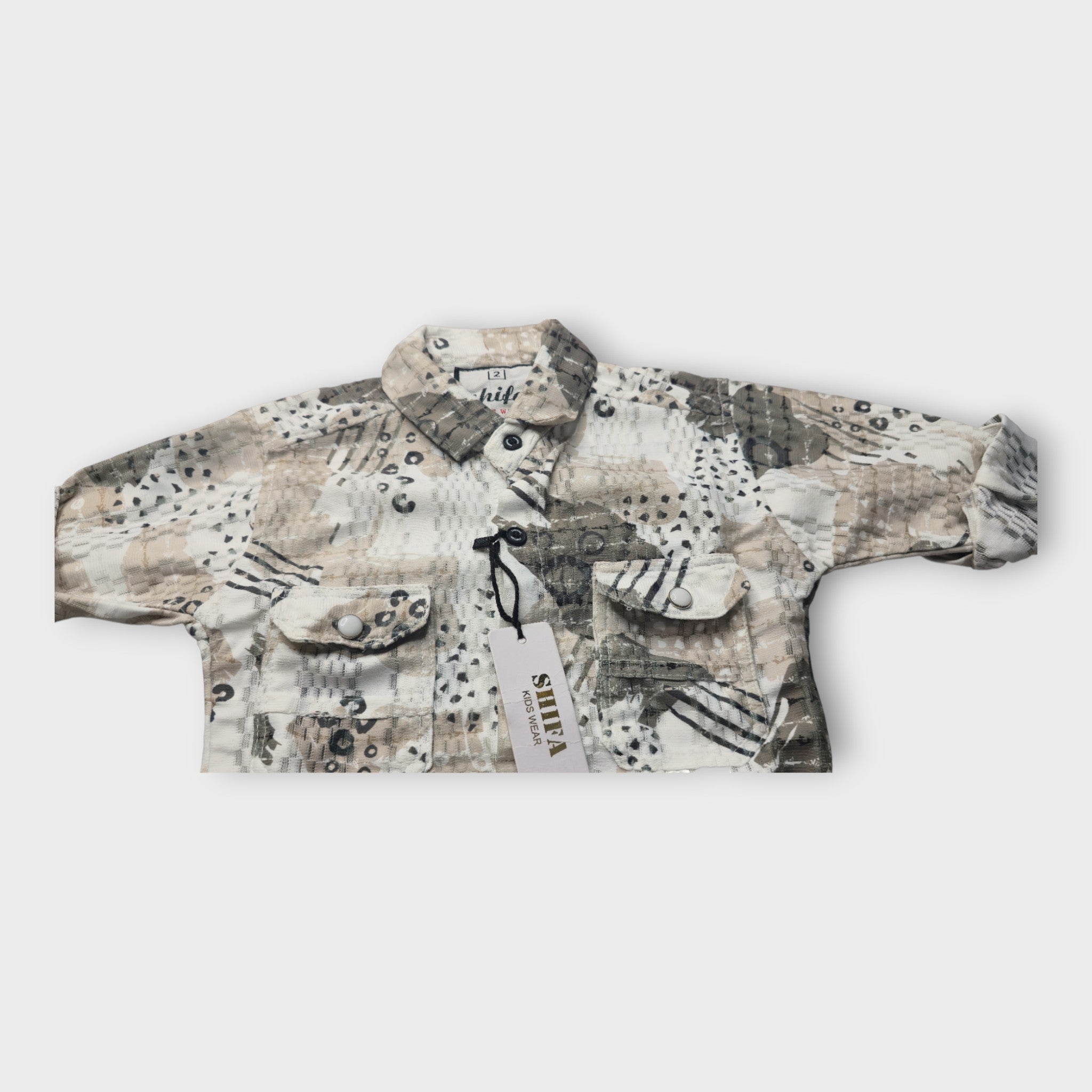 Trendy Full Sleeve Printed Shirt for Boys – Soft Cotton Fabric