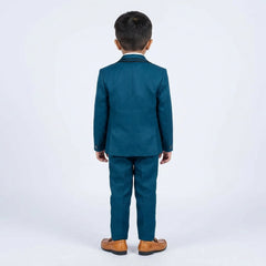 Boys Formal Suit Set in with Blazer, Waistcoat, Shirt, Tie and Trousers