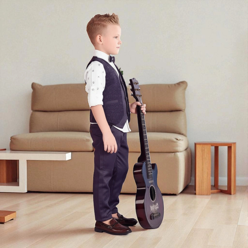 Boys Suit Set with Bow – Kids Party Wear Outfit