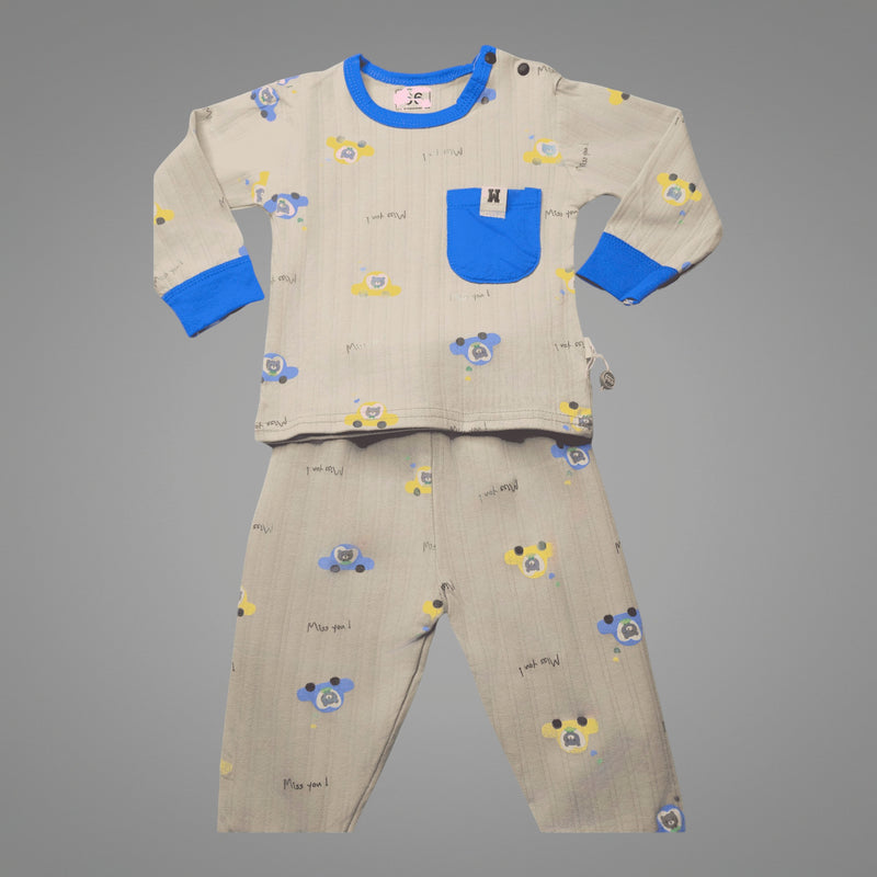 Baby Clothing Set - Printed Top & Bottoms
