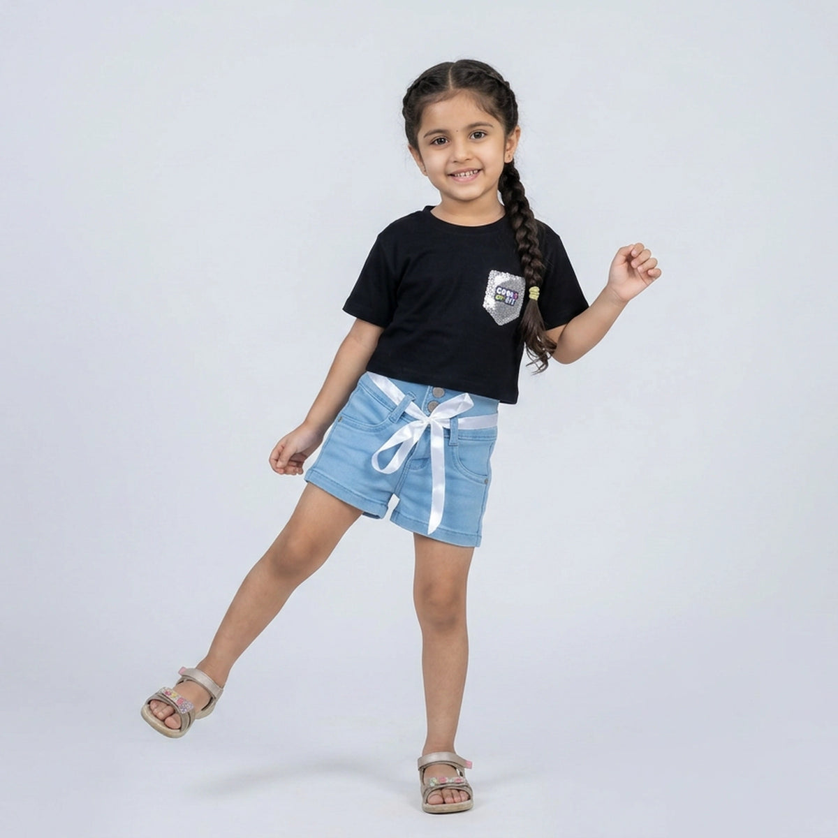 Girls Textured T-Shirt
