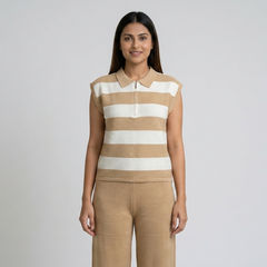 Women's Striped Knit Coord Set