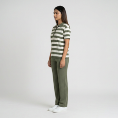 Women's Vertical Striped Knit Coord Set