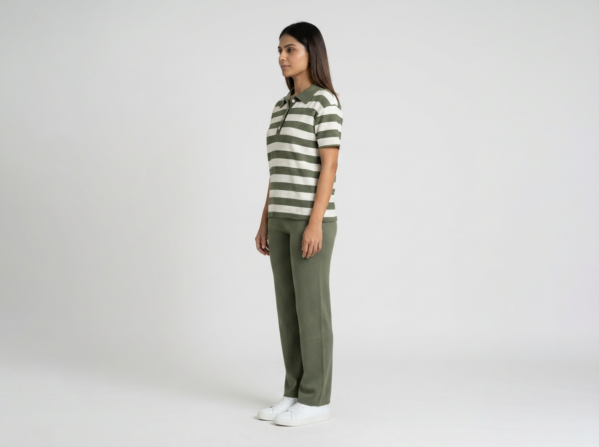 Women's Vertical Striped Knit Coord Set - image 17