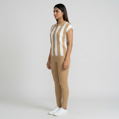 Women's Striped Knit Coord Set