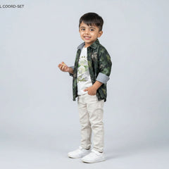 Boys Dark Printed Shirt with Graphic T-Shirt & Grey Jeans – Stylish Kids 3-Piece Casual Outfit Set KD-MV-B-SET-10060