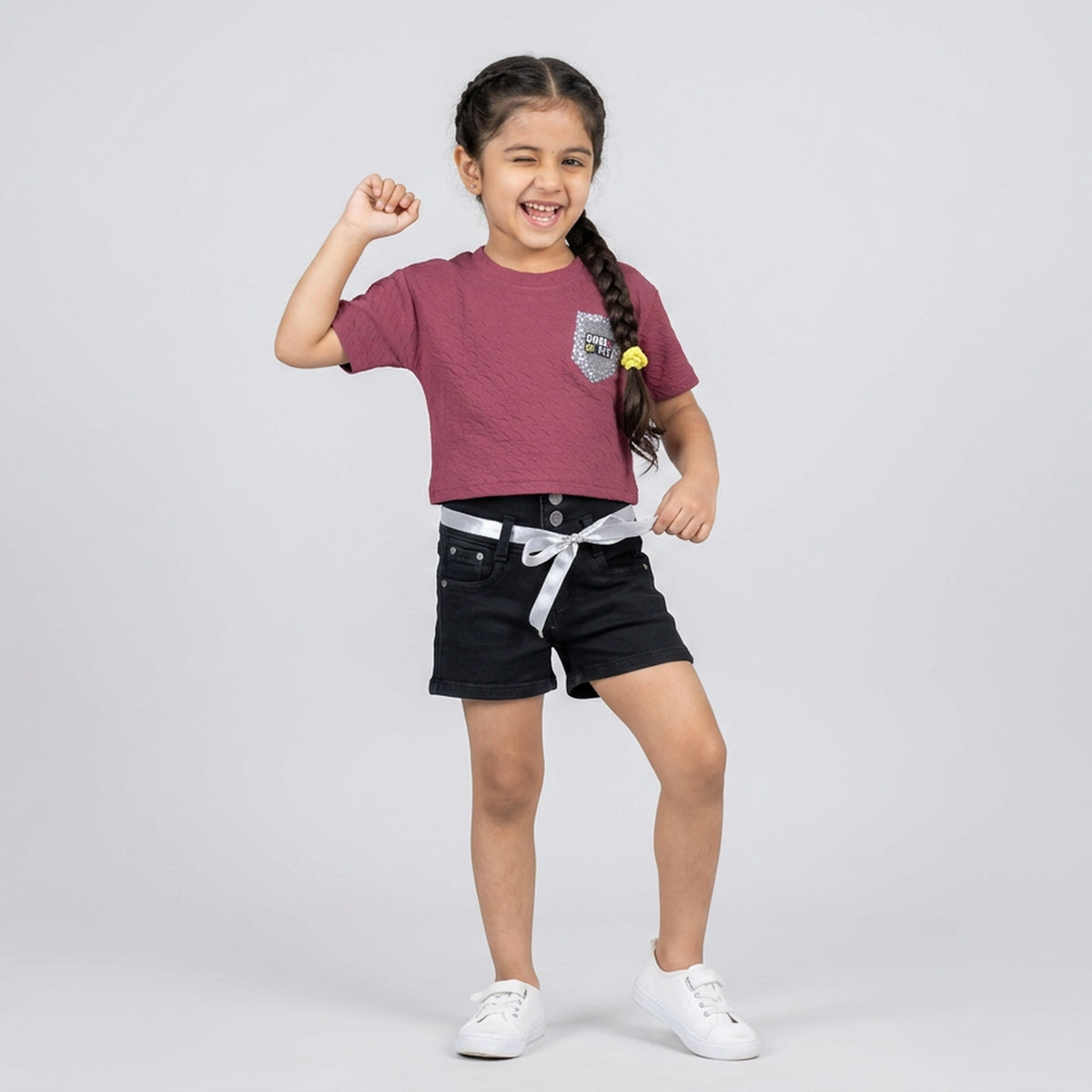 Girls Textured T-Shirt