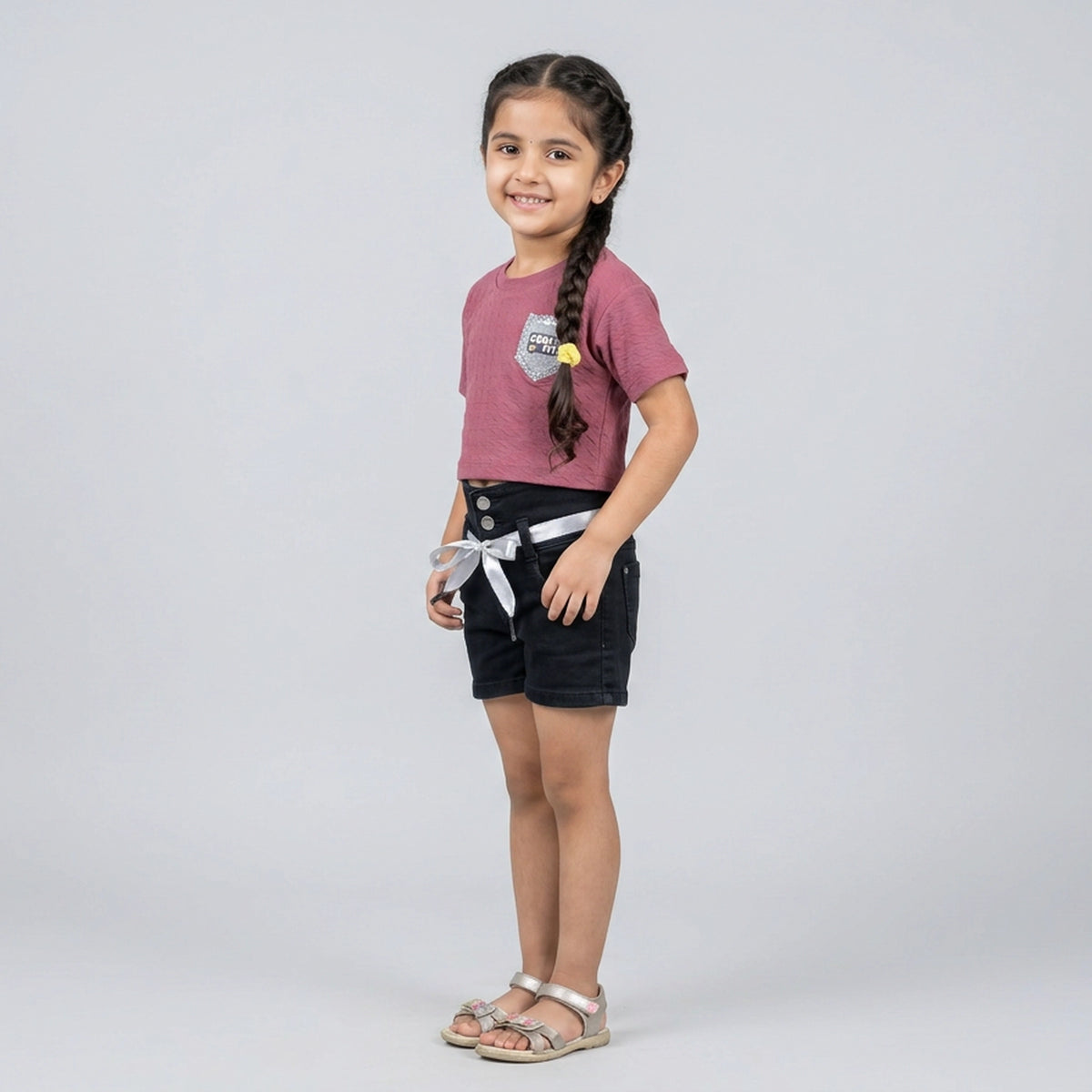 Girls Textured T-Shirt