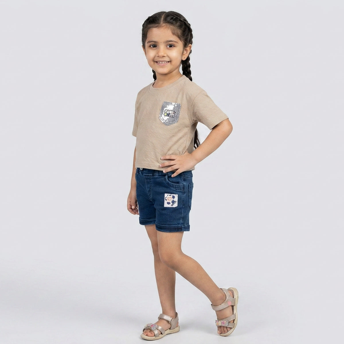Girls Textured T-Shirt