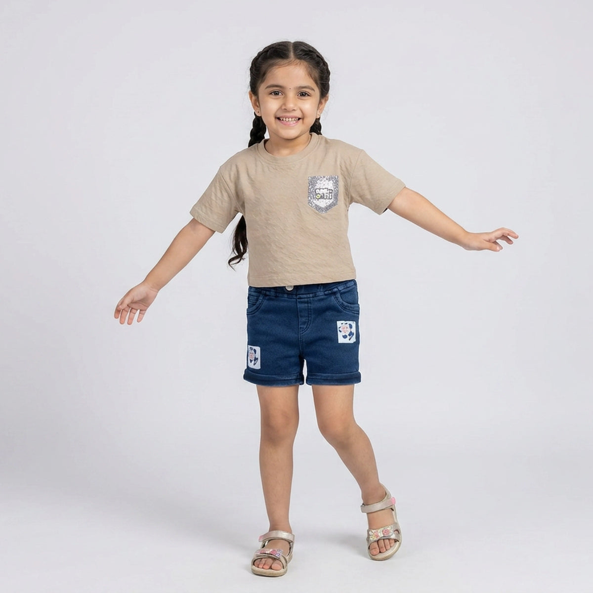 Girls Textured T-Shirt