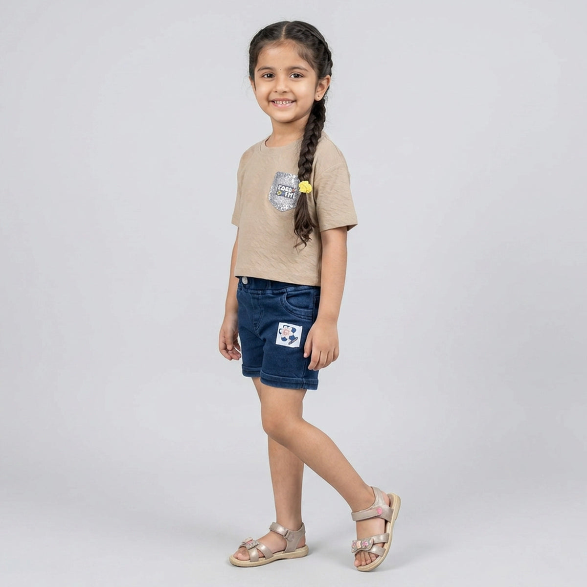Girls Textured T-Shirt