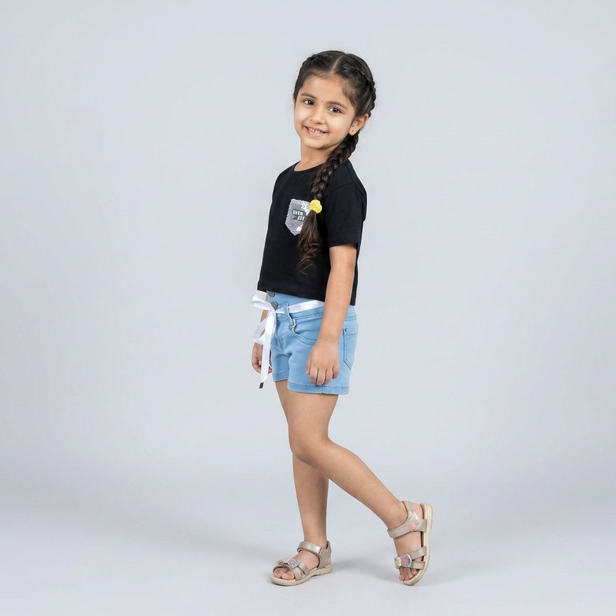 Girls Textured T-Shirt