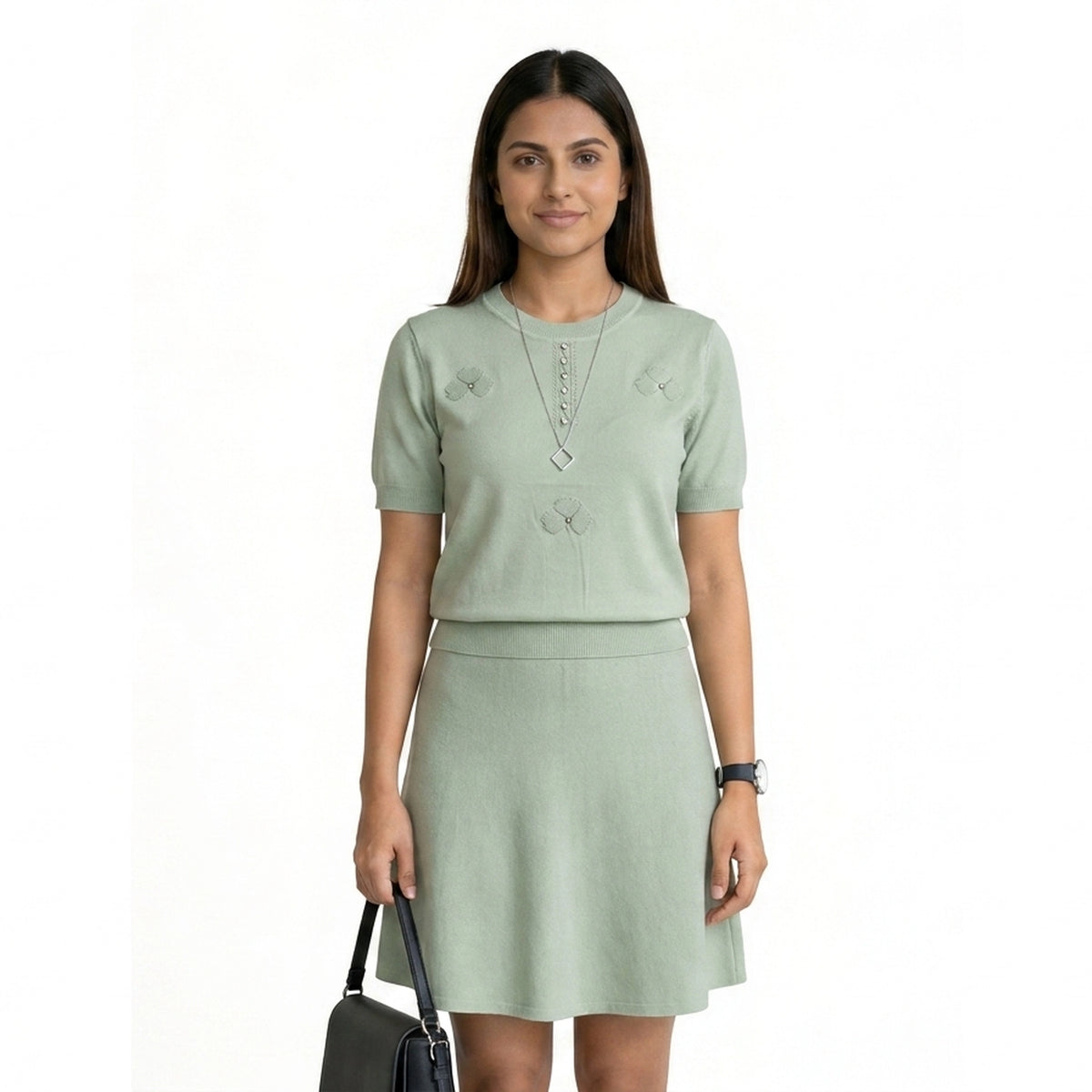 Women – Knit Top Chic Outfit for Everyday & Office Wear - image 2