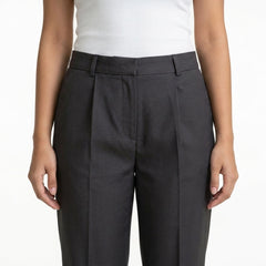 Women’s High-Waisted Pleated Trousers – Elegant Wide Leg Formal Pants