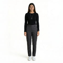 Women’s High-Waisted Pleated Trousers – Elegant Wide Leg Formal Pants