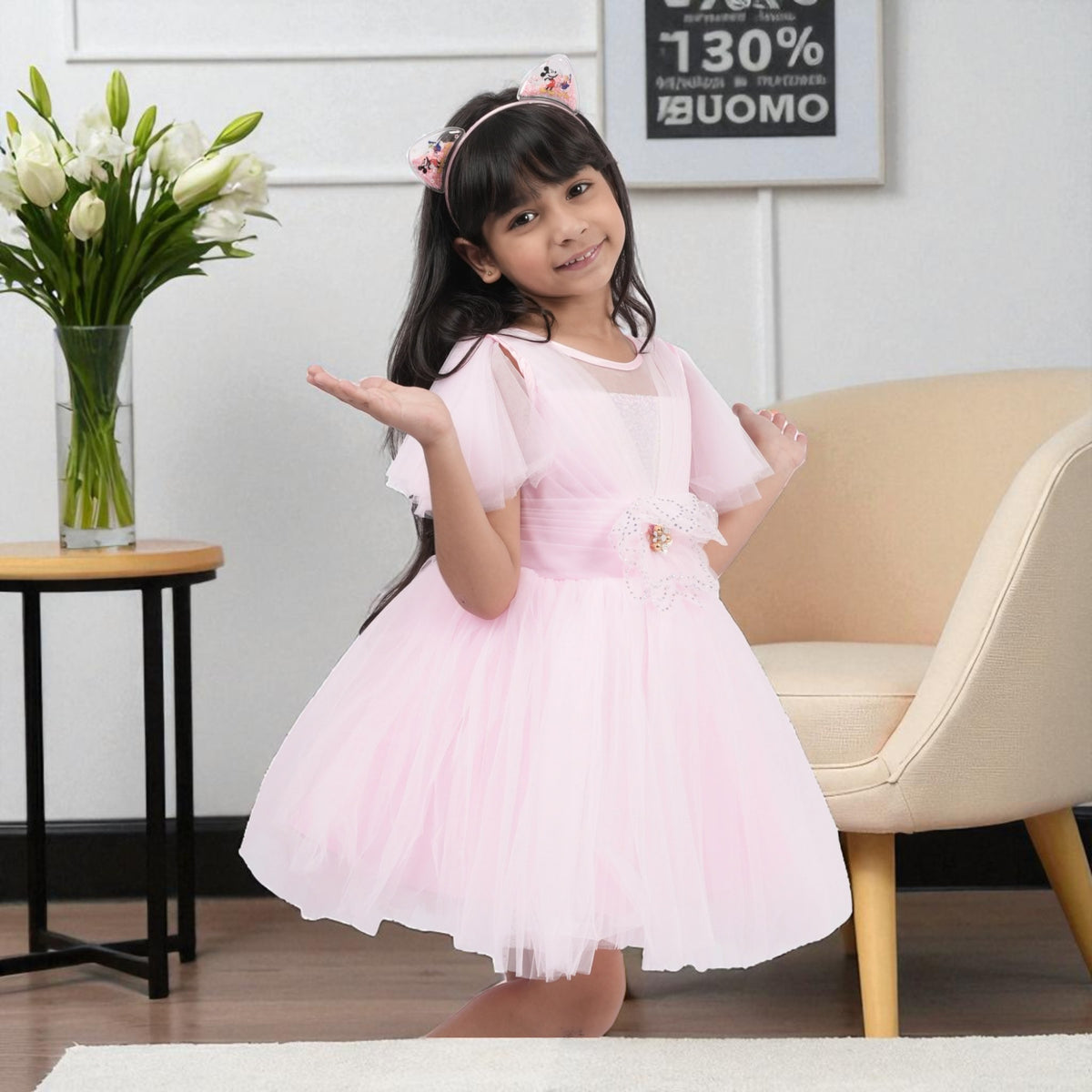 Fancy Star Flower Frock - Enchanting Dress for Parties and Celebrations - image 12
