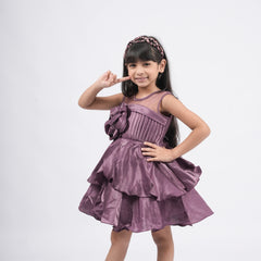 Elegant Star Flower Frock – Kids' Birthday & Wedding Outfit