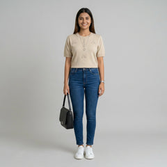 Women – Knit Top Chic Outfit for Everyday & Office Wear