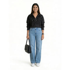 Women’s Embroidered Shirt – Elegant Button-Down Cotton Top | Smart Casual & Office Wear