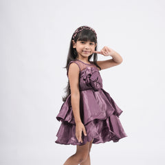 Elegant Star Flower Frock – Kids' Birthday & Wedding Outfit