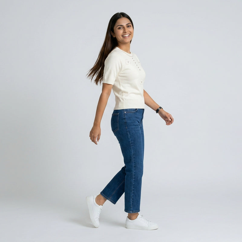Women – Knit Top Chic Outfit for Everyday & Office Wear