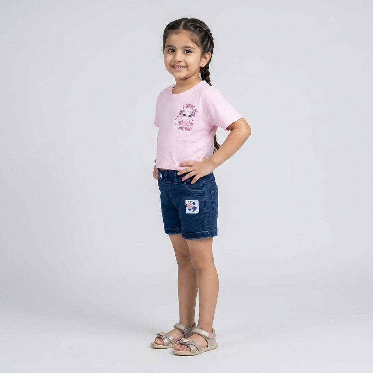 Girls "I Love Music" Graphic T-Shirt