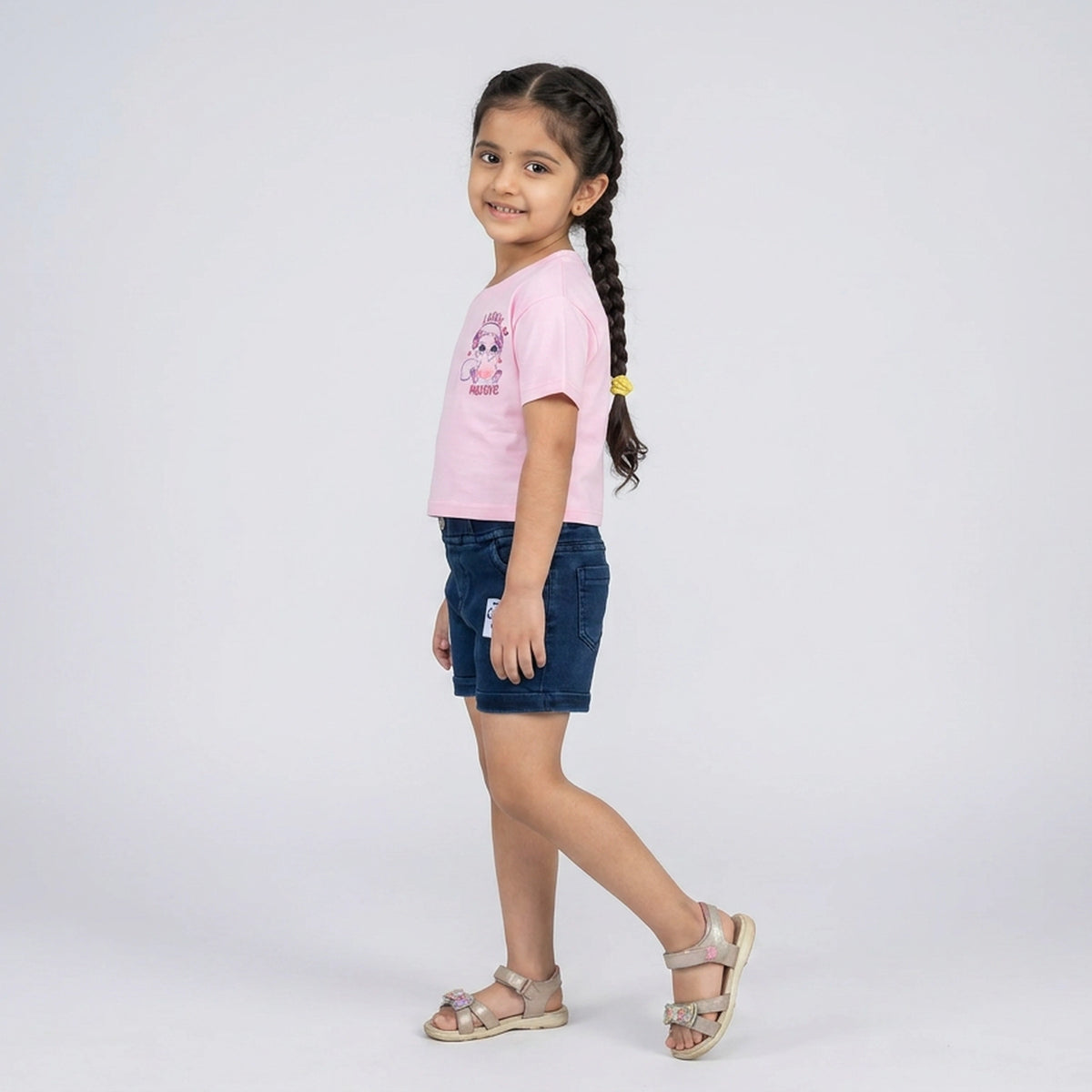 Girls "I Love Music" Graphic T-Shirt