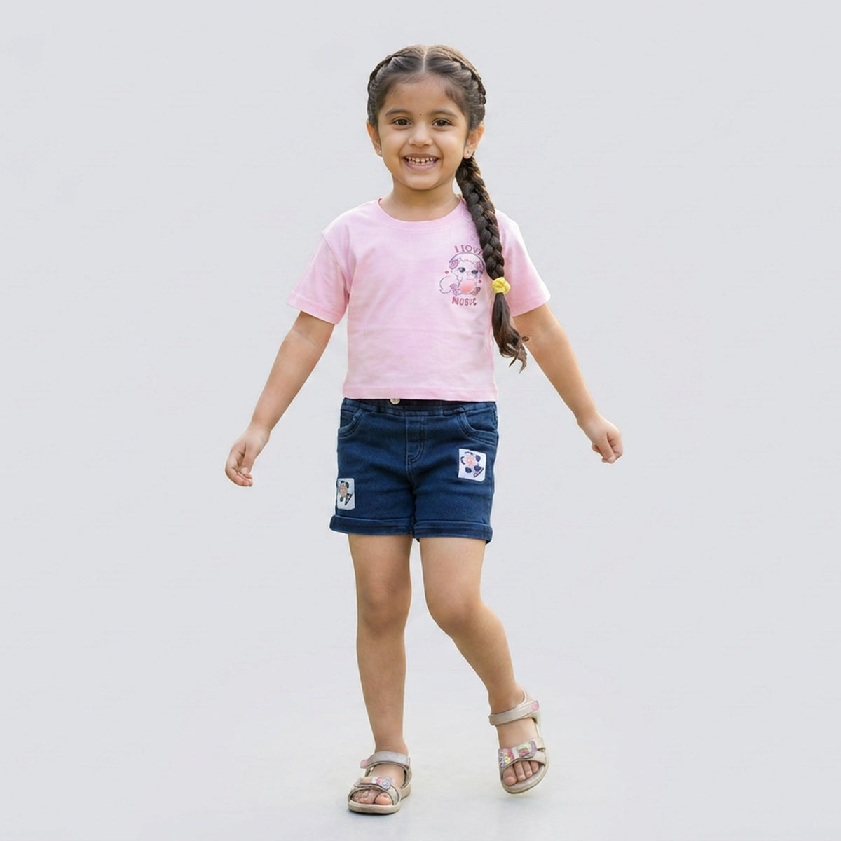 Girls "I Love Music" Graphic T-Shirt