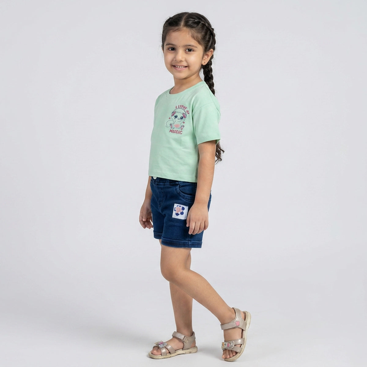 Girls "I Love Music" Graphic T-Shirt