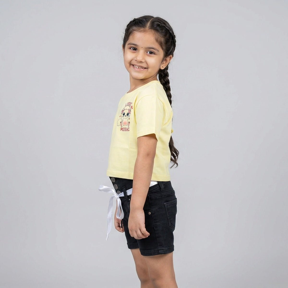 Girls "I Love Music" Graphic T-Shirt