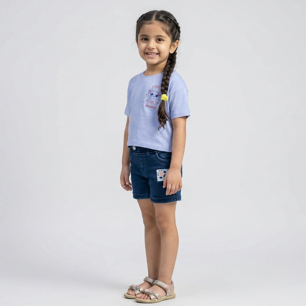 Girls "I Love Music" Graphic T-Shirt