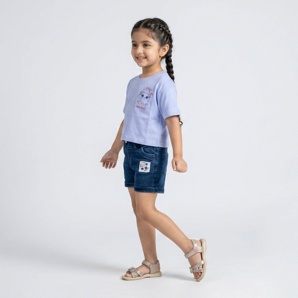 Girls "I Love Music" Graphic T-Shirt