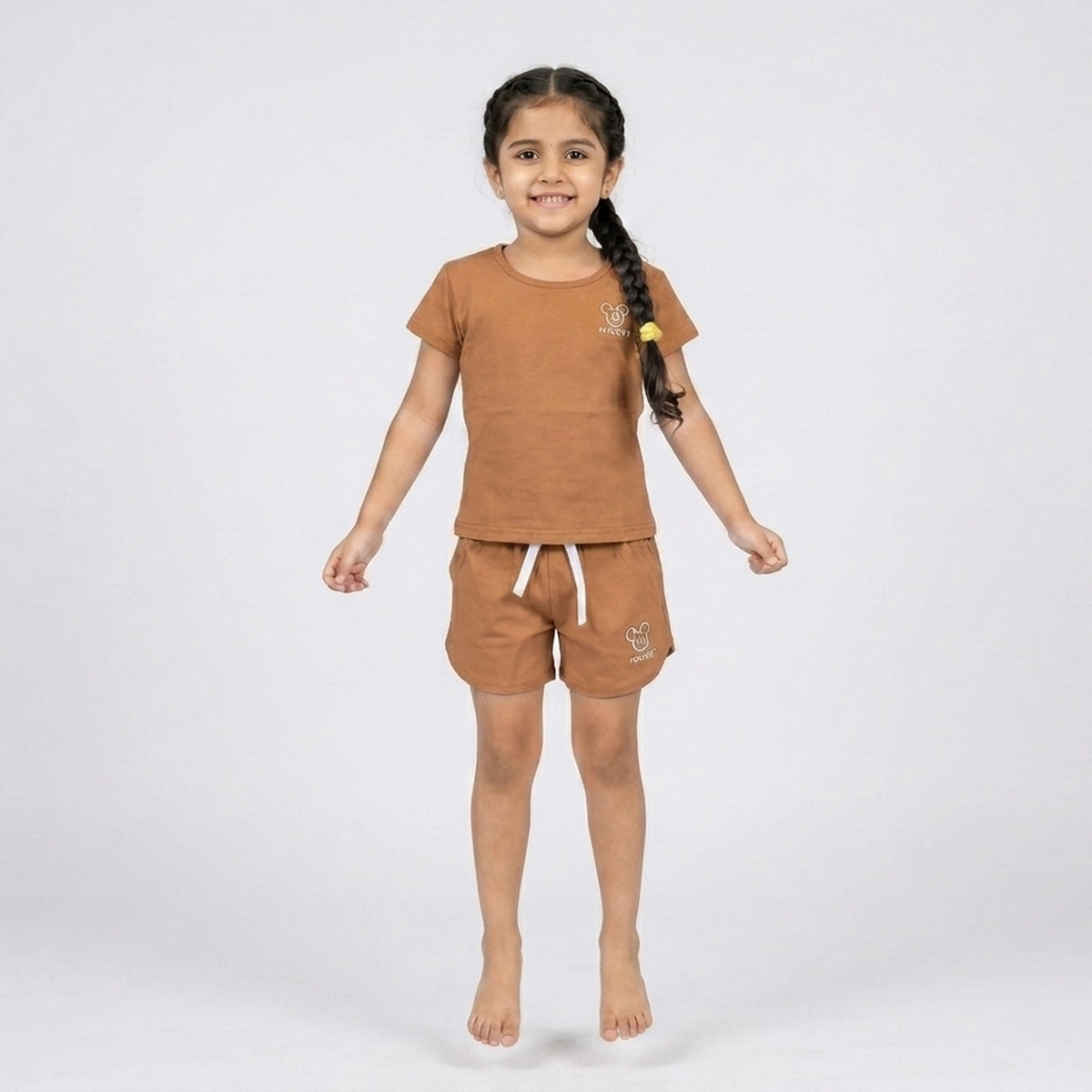 Girls Co-Ord Set – Casual Cotton T-Shirt & Shorts Outfit for Kids - image 14