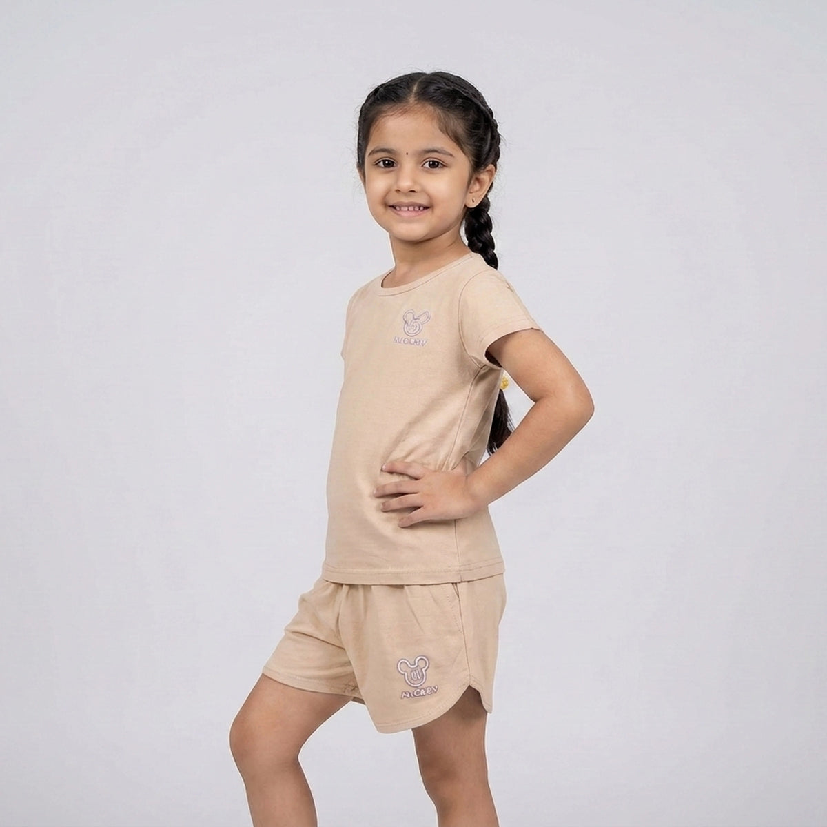 Girls Co-Ord Set – Casual Cotton T-Shirt & Shorts Outfit for Kids - image 6