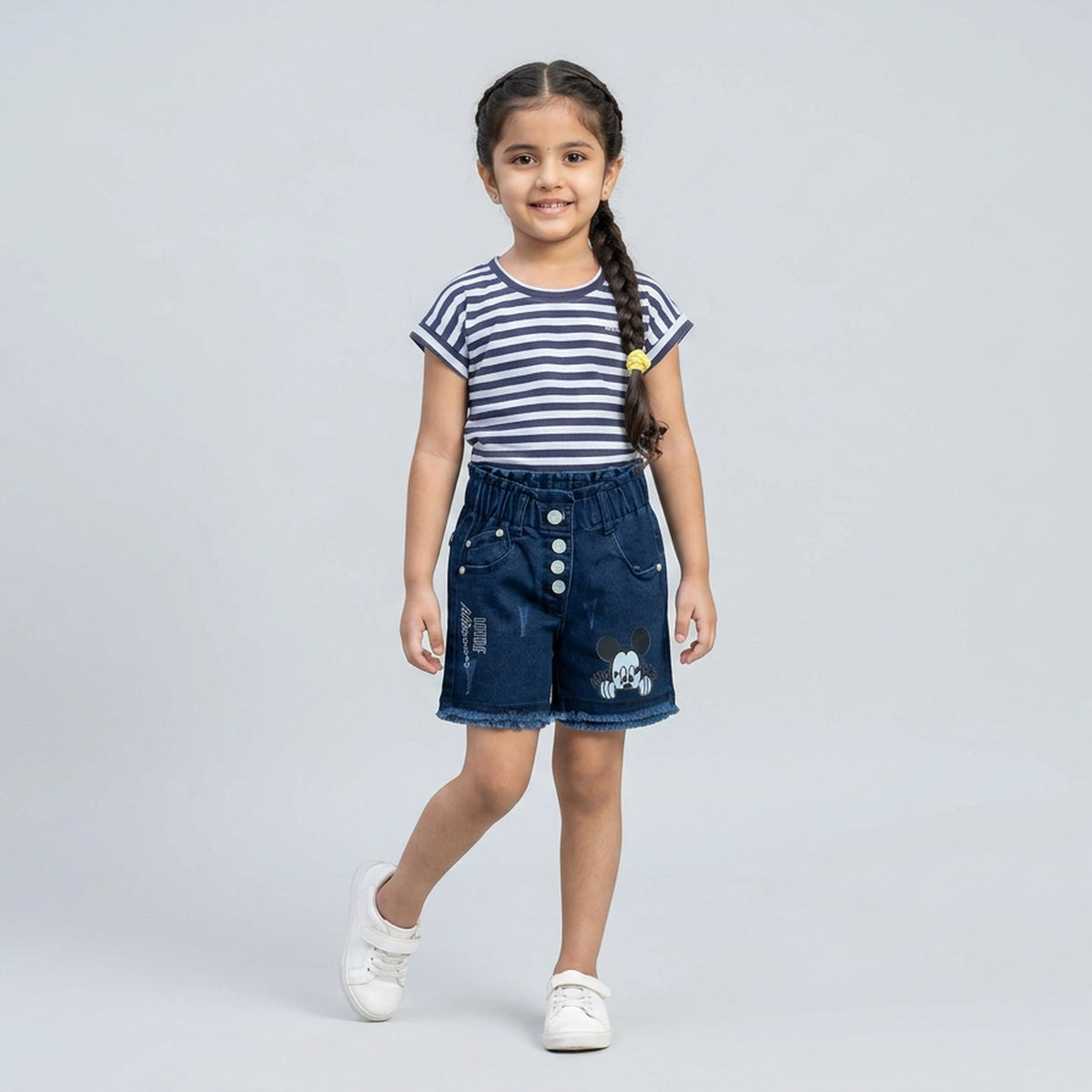Fashionable Girls Striped Cotton T-Shirt – Perfect Everyday Wear