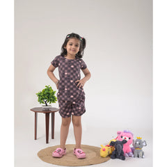 Stylish Girls Loungewear –  Drop Shoulder Top & Shorts Set