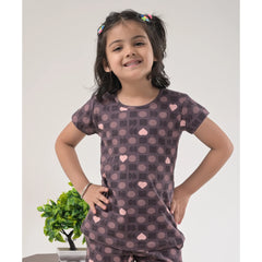 Stylish Girls Loungewear –  Drop Shoulder Top & Shorts Set