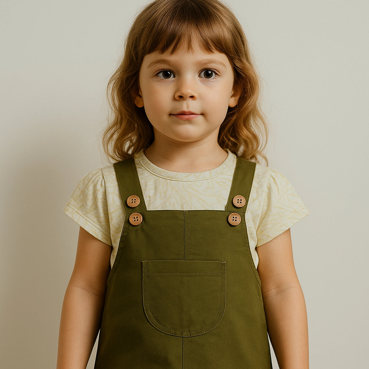 Girls’ Dungaree with T-Shirt Set – Multiple Colors | Stylish Kids Wear - image 5