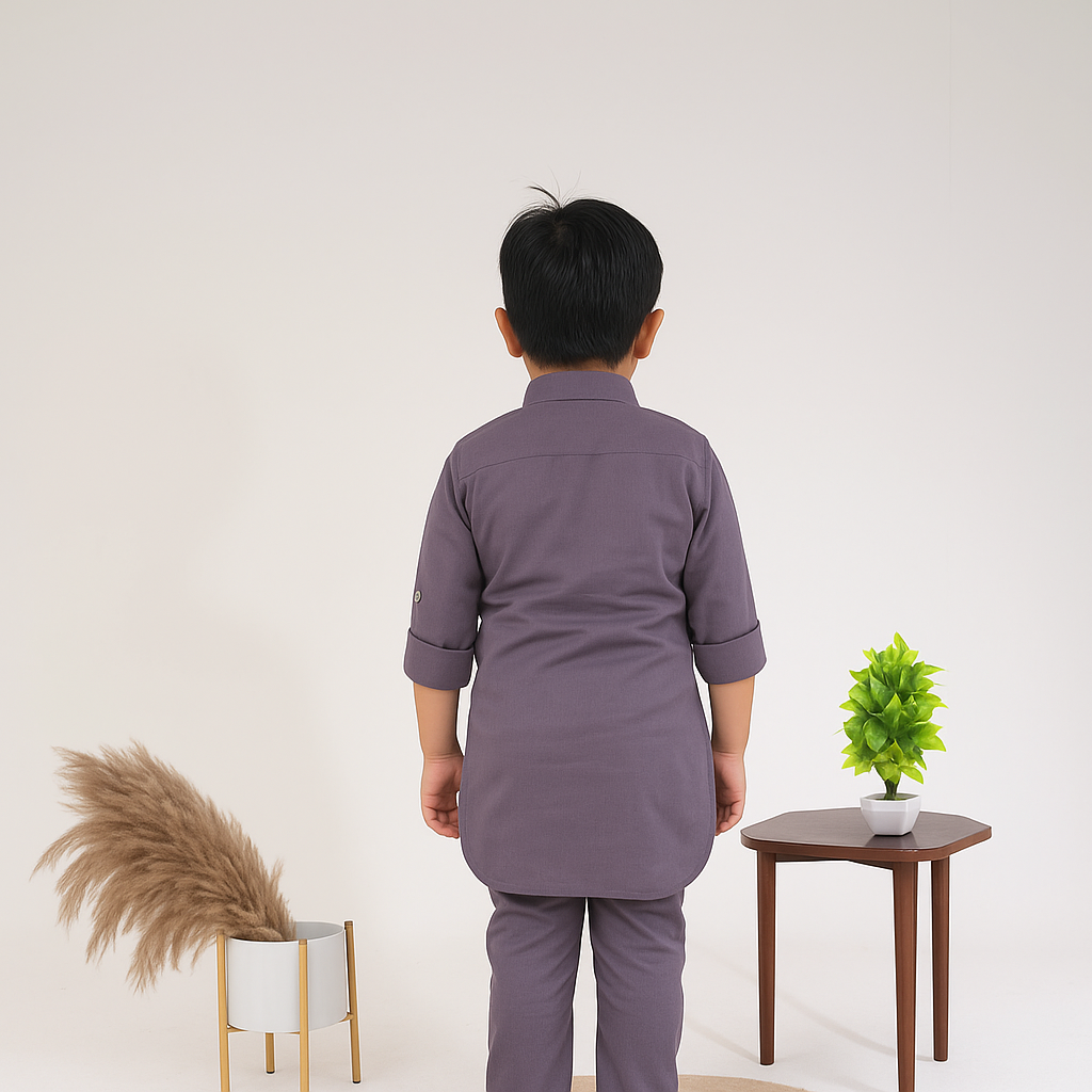 Comfort Meets Tradition – Boys' Casual Kurta Pyjama