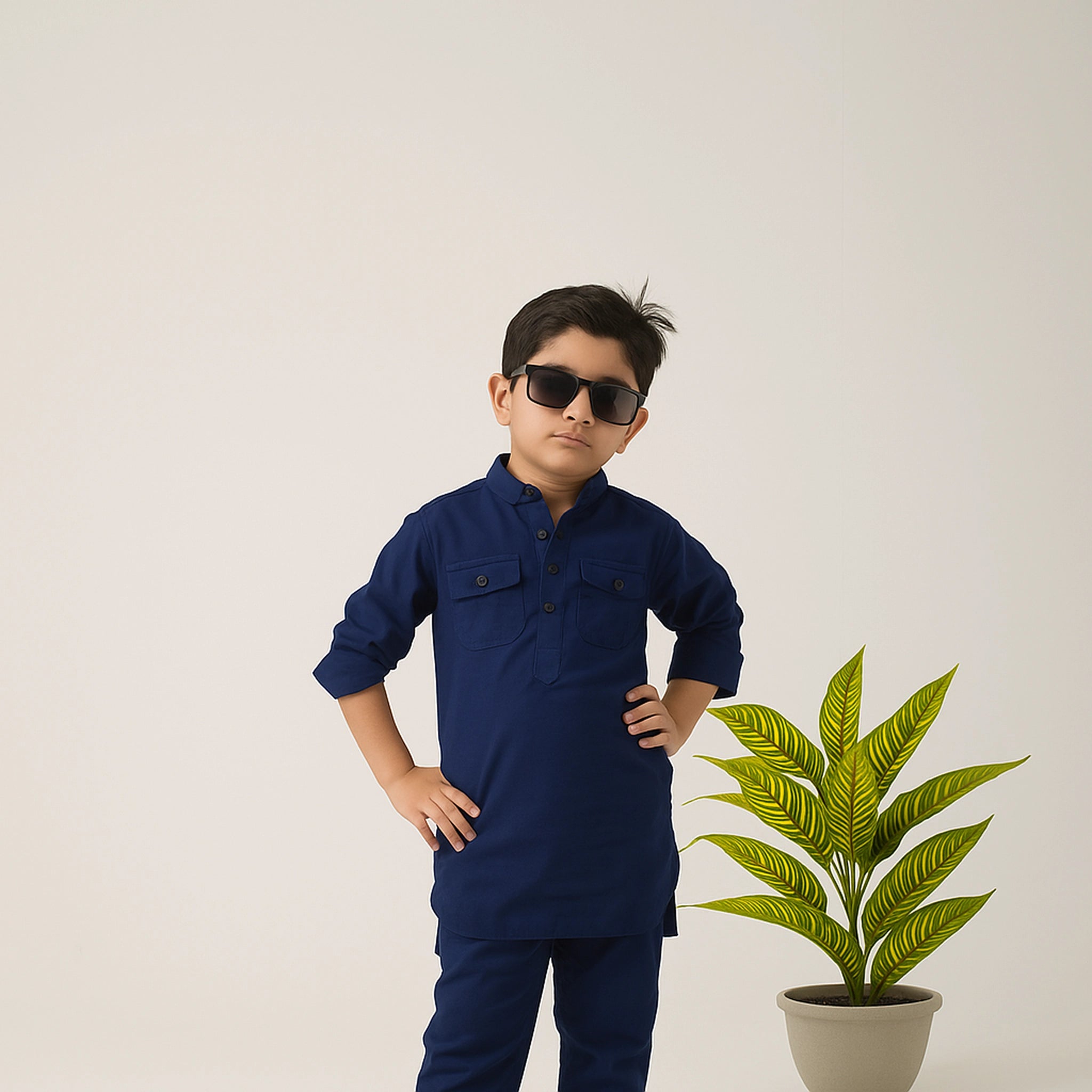 Comfort Meets Tradition – Boys' Casual Kurta Pyjama
