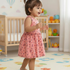 Pack of 2 Summer Frocks for Girls - 100% Pure Cotton, Soft & Stylish