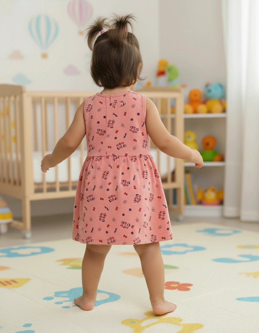 Pack of 2 Summer Frocks for Girls - 100% Pure Cotton, Soft & Stylish