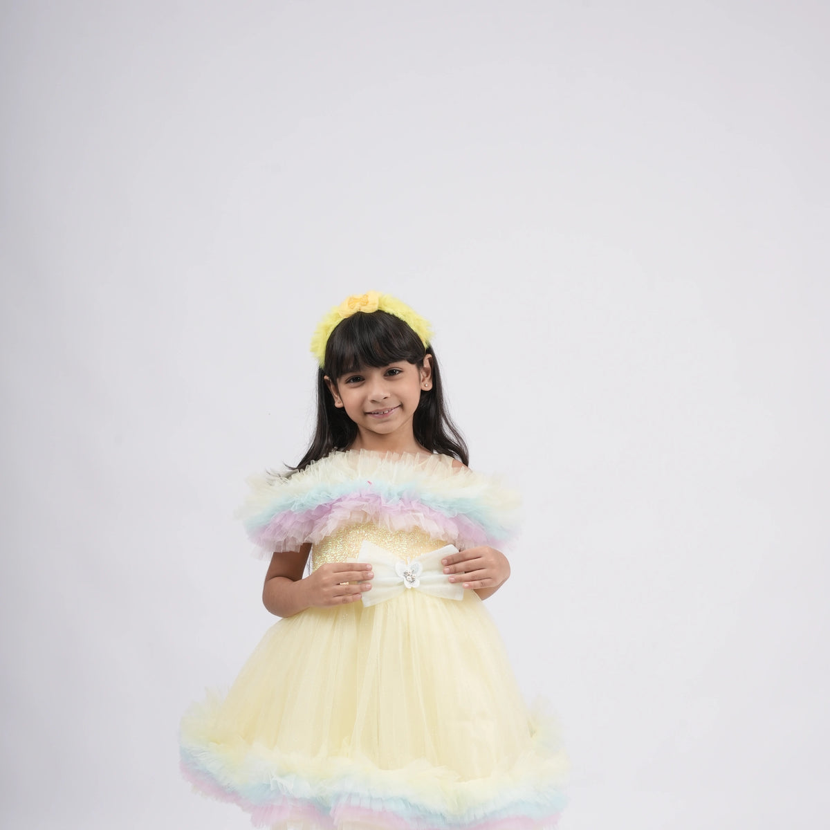 Elegant Fancy Frock with Floral Bow - A Dress to Remember - image 7