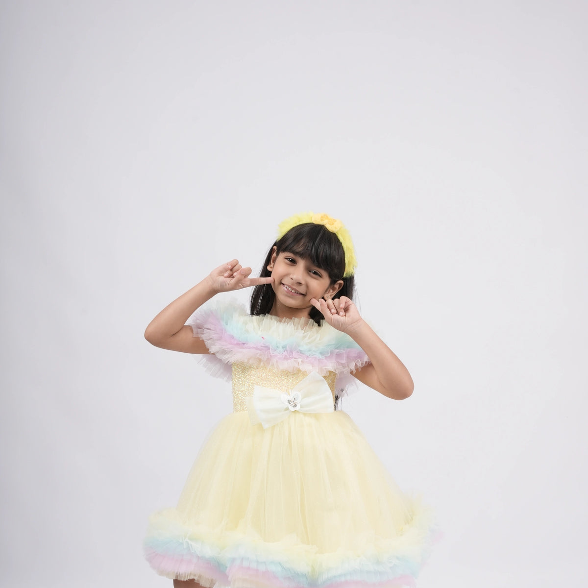 Elegant Fancy Frock with Floral Bow - A Dress to Remember - image 10
